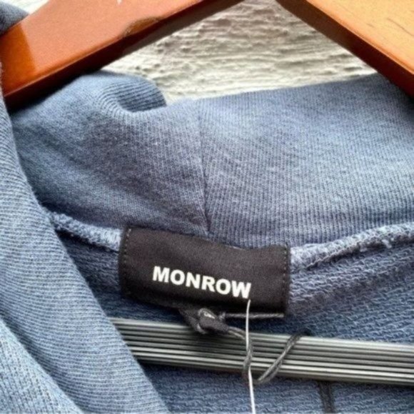 Monrow Mens Ombré Pullover Hoodie New - Picture 5 of 7